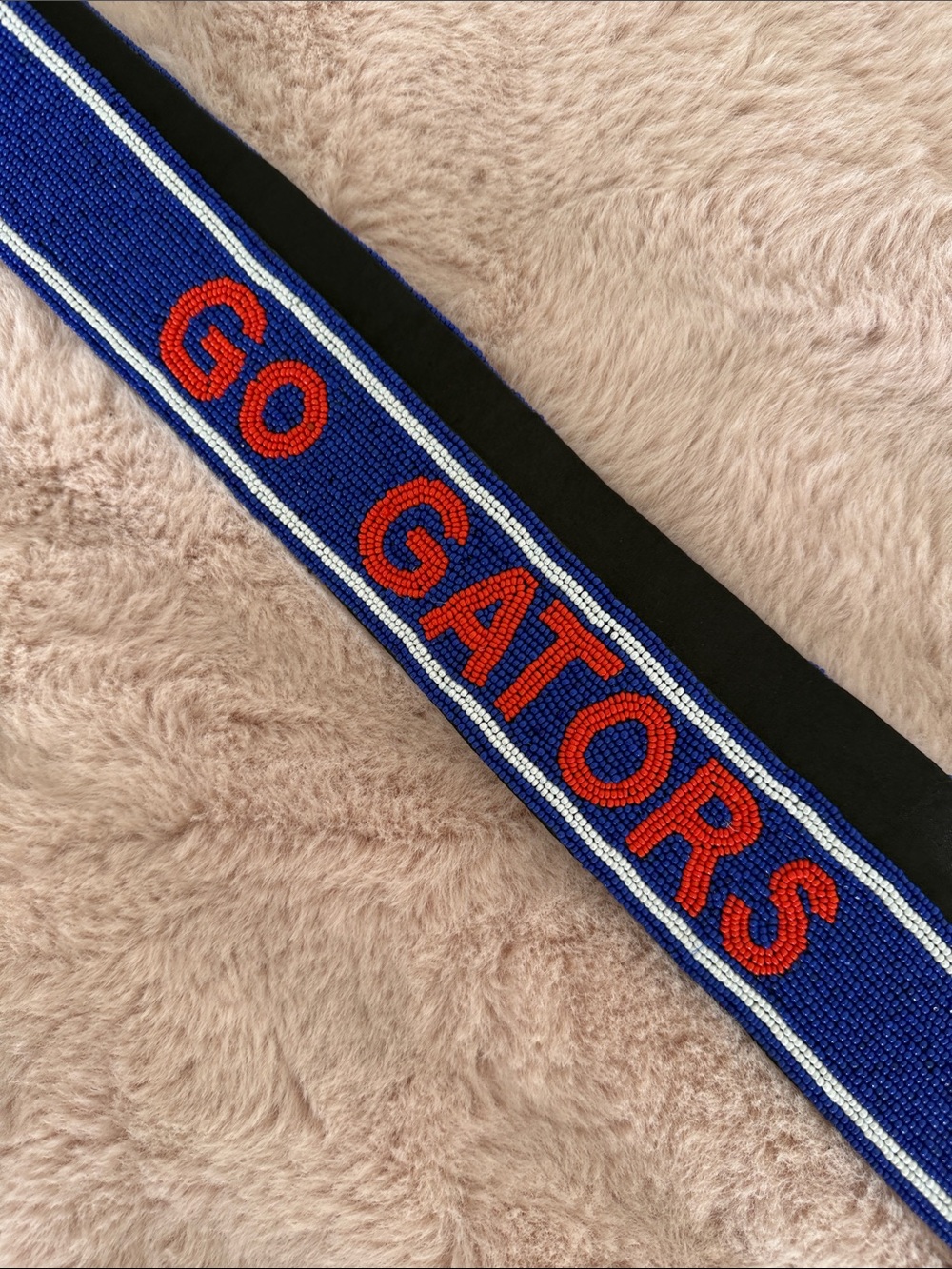 Blue and Orange 'Go Gators' Beaded Strap - Women Accessories
